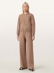 AllSaints Brown Sonny Knit Trousers - Image 3 of 7