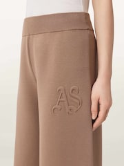 AllSaints Brown Sonny Knit Trousers - Image 4 of 7