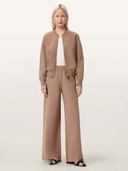 AllSaints Brown Sonny Knit Trousers - Image 7 of 7