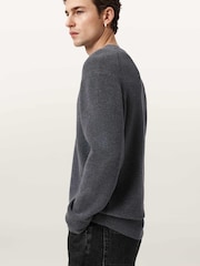 AllSaints Blue Aspen Crew Neck Jumper - Image 2 of 9