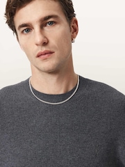 AllSaints Blue Aspen Crew Neck Jumper - Image 5 of 9