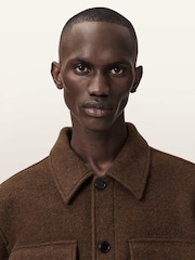 Brązowy - AllSaints Cayson Jacket - Obraz 3 z 7