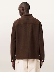 Brązowy - AllSaints Cayson Jacket - Obraz 5 z 7