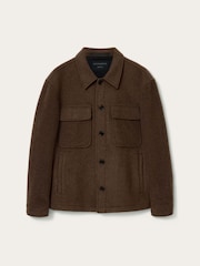 Brązowy - AllSaints Cayson Jacket - Obraz 7 z 7