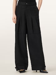 AllSaints Black Sherell Trousers - Image 1 of 7