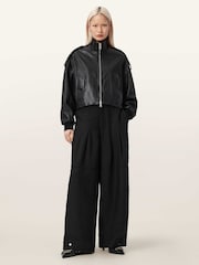 AllSaints Black Sherell Trousers - Image 2 of 7