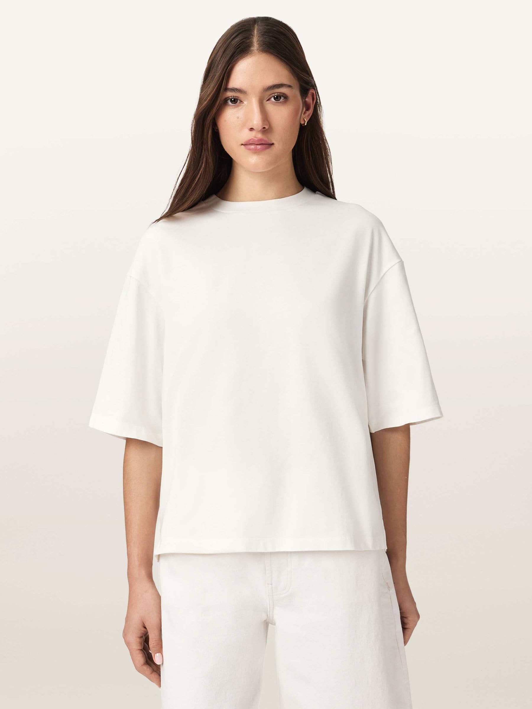 トップス Unfinished SympathySupreme  White Buy AllSaints White Esme Amelie Crochet Back Detail Cotton T-Shirt