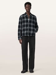 AllSaints Blue Kapi Long Sleeve Shirt - Image 2 of 6