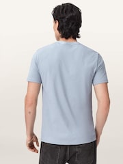AllSaints Light Blue Brace Short Sleeve 100% Cotton T-Shirt - Image 4 of 7