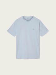 AllSaints Light Blue Brace Short Sleeve 100% Cotton T-Shirt - Image 7 of 7