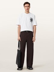 AllSaints White Panhead Short Sleeve Crew Neck T-Shirt - Image 6 of 9