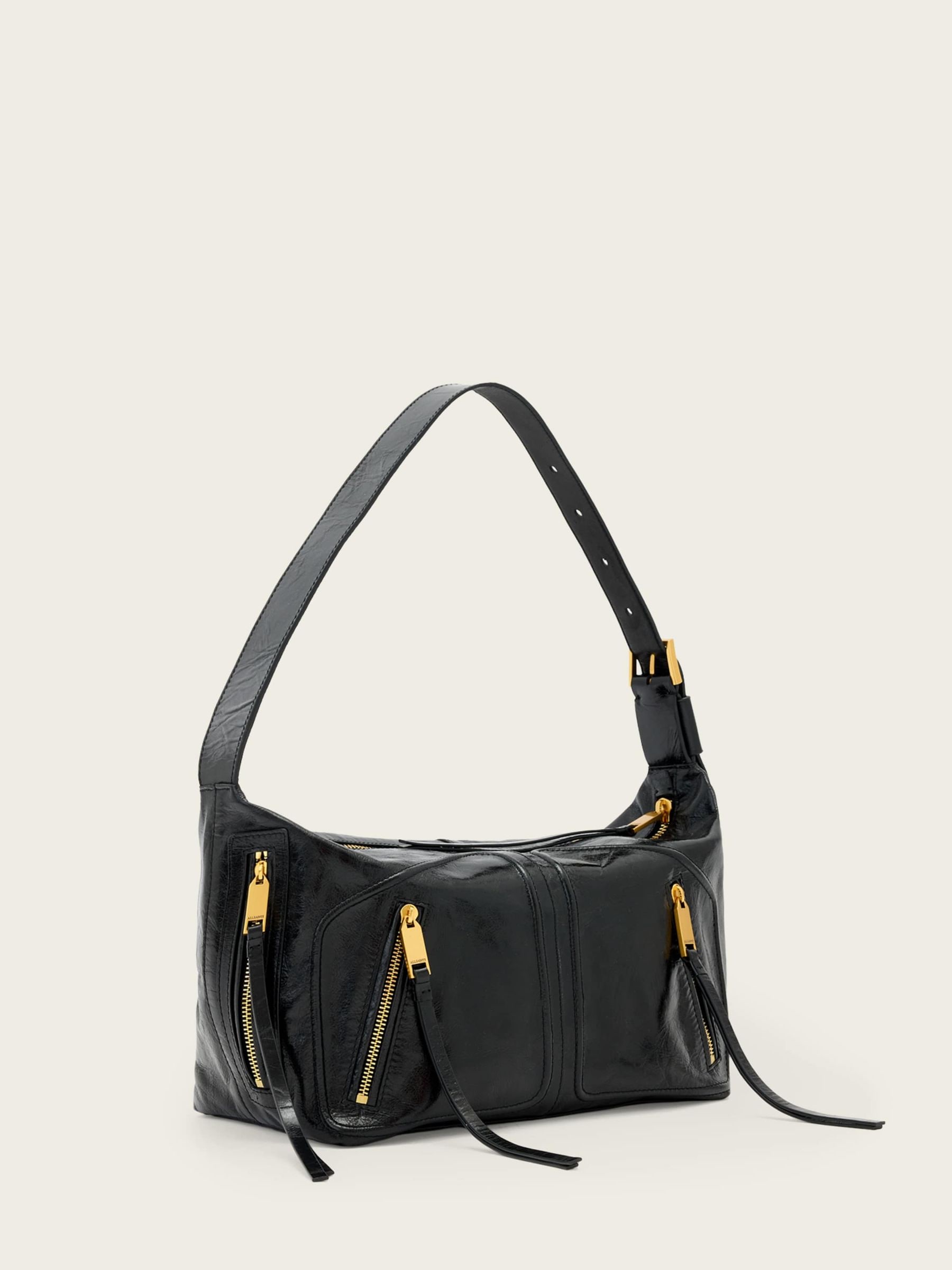 Buy AllSaints Black Jean Rey Shoulder Bag from Next USA