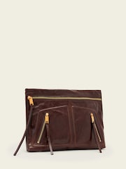 AllSaints Brown Jean Rey Pouch - Image 3 of 6