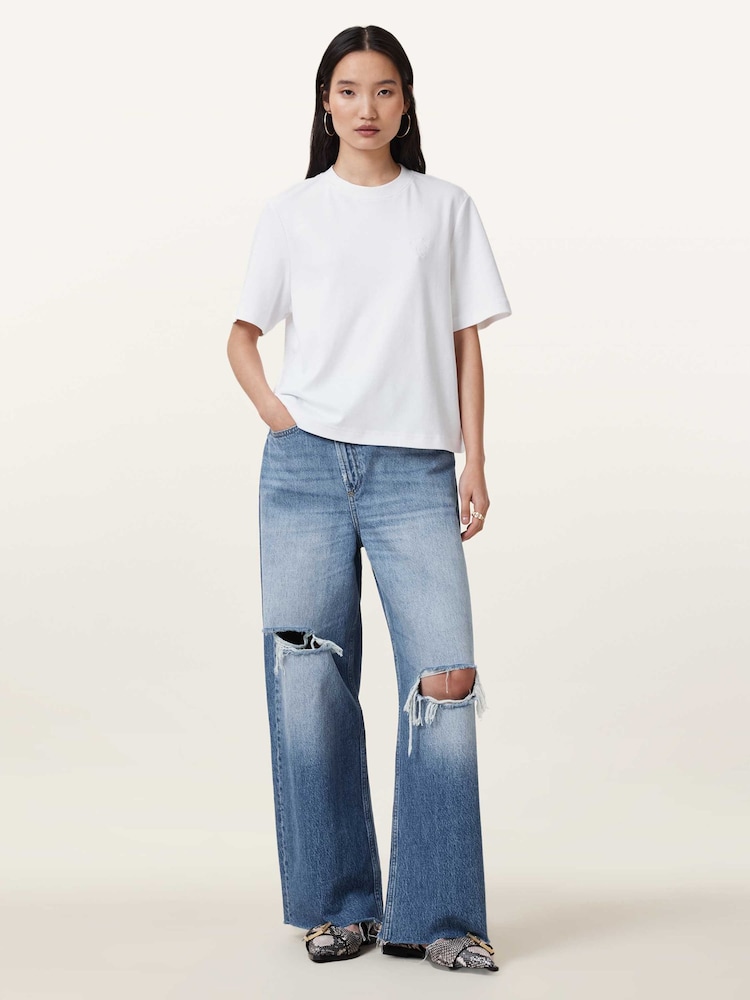 AllSaints White Lisa Haven T-Shirt - Image 2 of 5