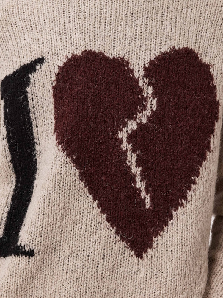 AllSaints Lover Knit Crew Neck Jumper - Imaginea 9 din 9