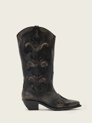 AllSaints Brown Dolly Boots - Image 1 of 5