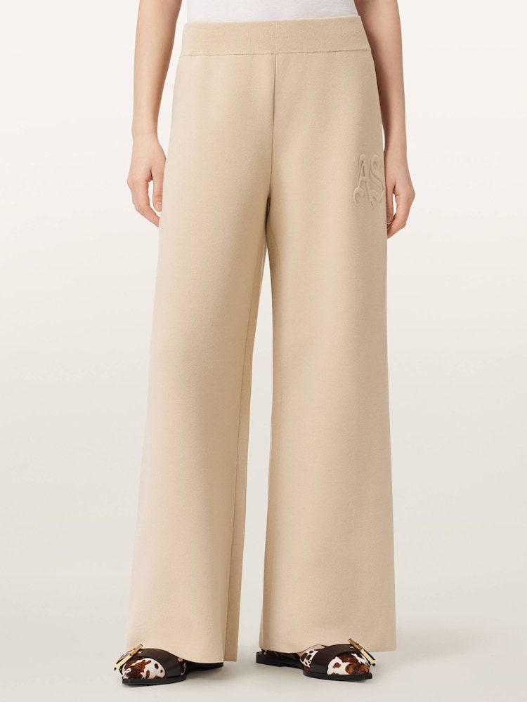 AllSaints White Sonny Knit Trousers - Image 1 of 8