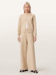 AllSaints White Sonny Knit Trousers - Image 6 of 8