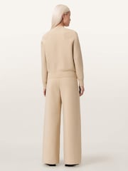 AllSaints White Sonny Knit Trousers - Image 7 of 8