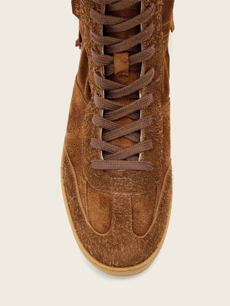 AllSaints Brown Louise Fringe High Top Trainers - Image 7 of 7 AllSaints Brown Louise Fringe High Top Trainers - Image 7 of 7