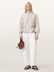 AllSaints White Flor Jacket - Image 3 of 8