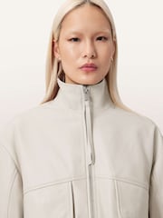 AllSaints White Flor Jacket - Image 7 of 8