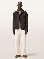 AllSaints Brown Royce Jacket - Image 2 of 8