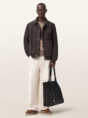 AllSaints Brown Royce Jacket - Image 3 of 8