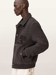 AllSaints Brown Royce Jacket - Image 6 of 8