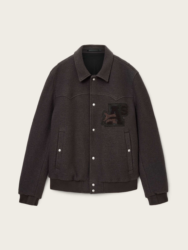 AllSaints Brown Royce Jacket - Image 8 of 8