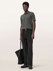 AllSaints Green Reform Short Sleeve Polo Shirts 2 Pack - Image 8 of 8