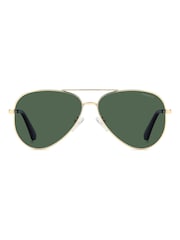 Polaroid Pilot Gold Sunglasses - Image 1 of 6