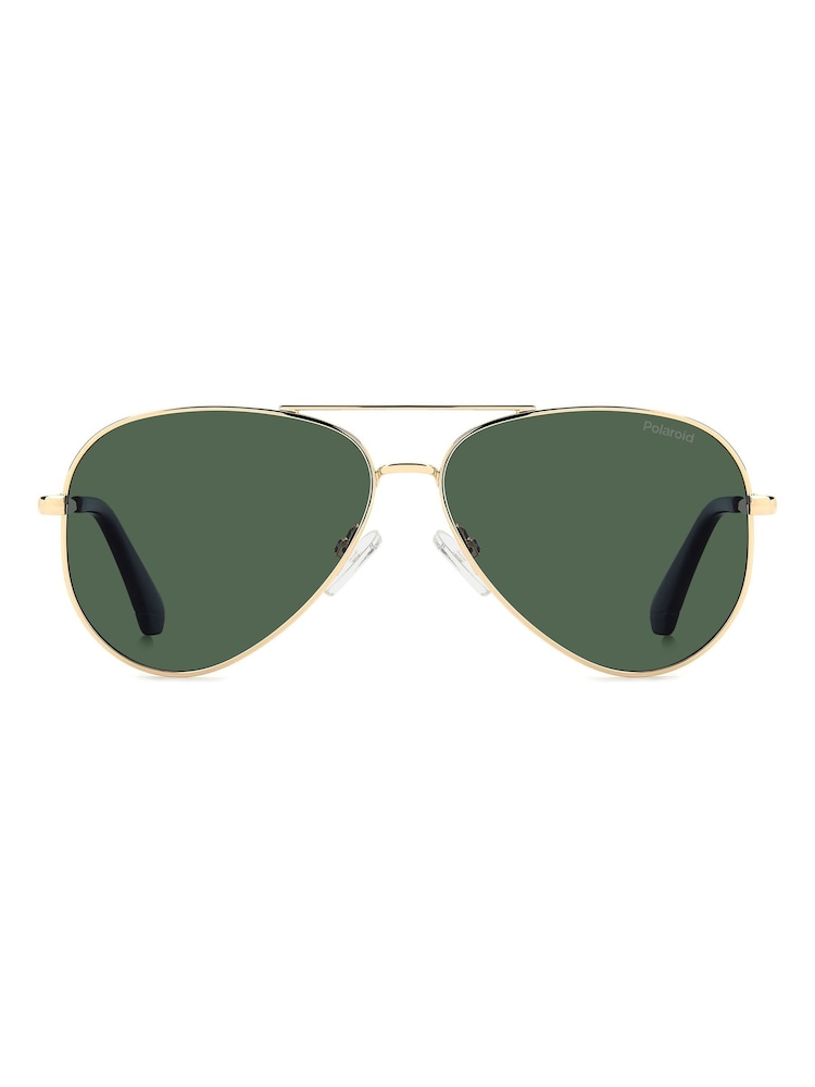Polaroid Pilot Gold Sunglasses - Image 1 of 6
