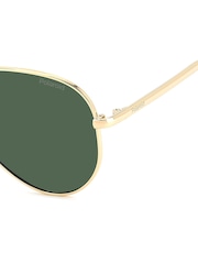 Polaroid Pilot Gold Sunglasses - Image 5 of 6