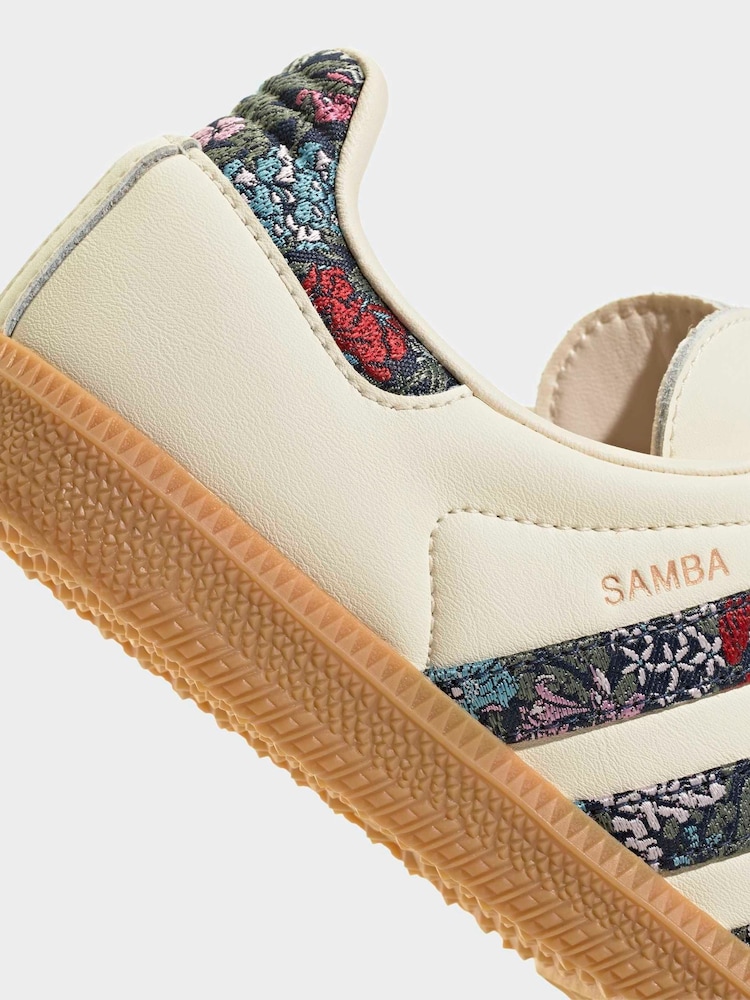 adidas Originals Neutral Liberty London Junior Samba OG Trainers - Image 8 of 8 adidas Originals Neutral Liberty London Junior Samba OG Trainers - Image 8 of 8