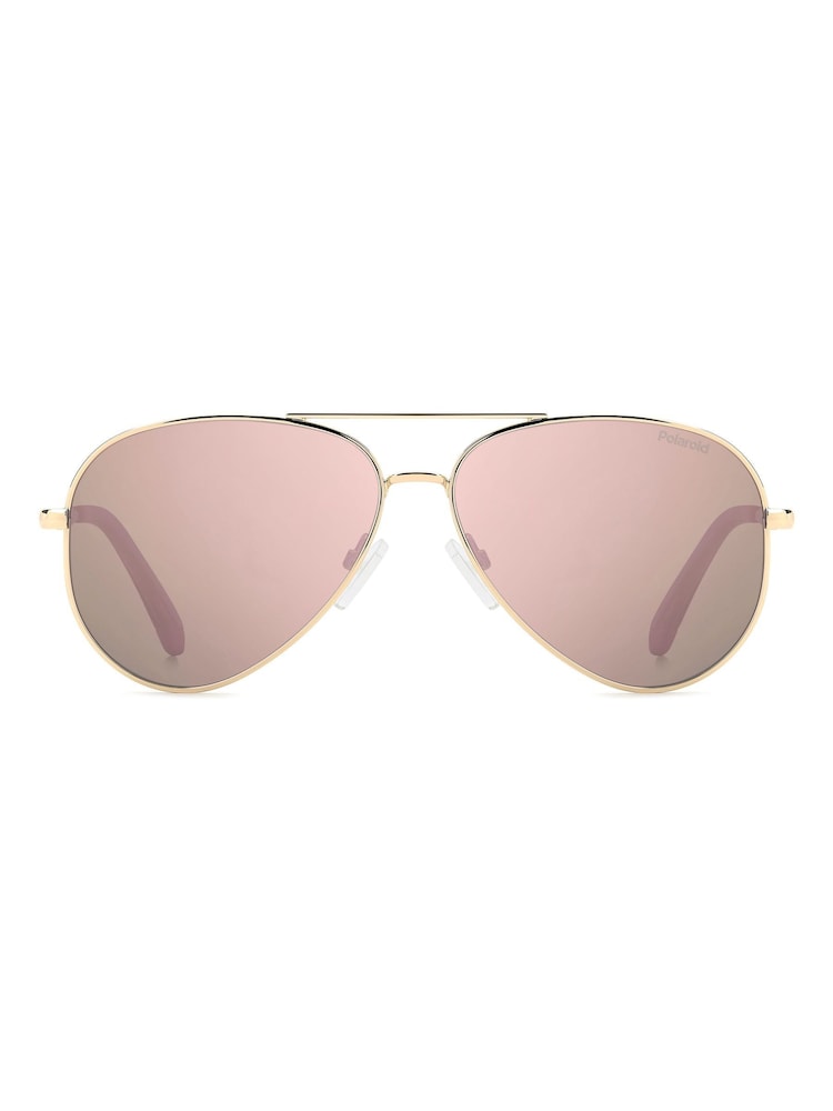 Polaroid Kids Pink Pilot Sunglasses - Image 1 of 6