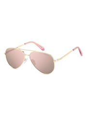 Polaroid Kids Pink Pilot Sunglasses - Image 2 of 6