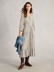 White Stuff Black Clementine Midi Dress - Image 1 of 6