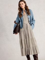 White Stuff Black Clementine Midi Dress - Image 4 of 6