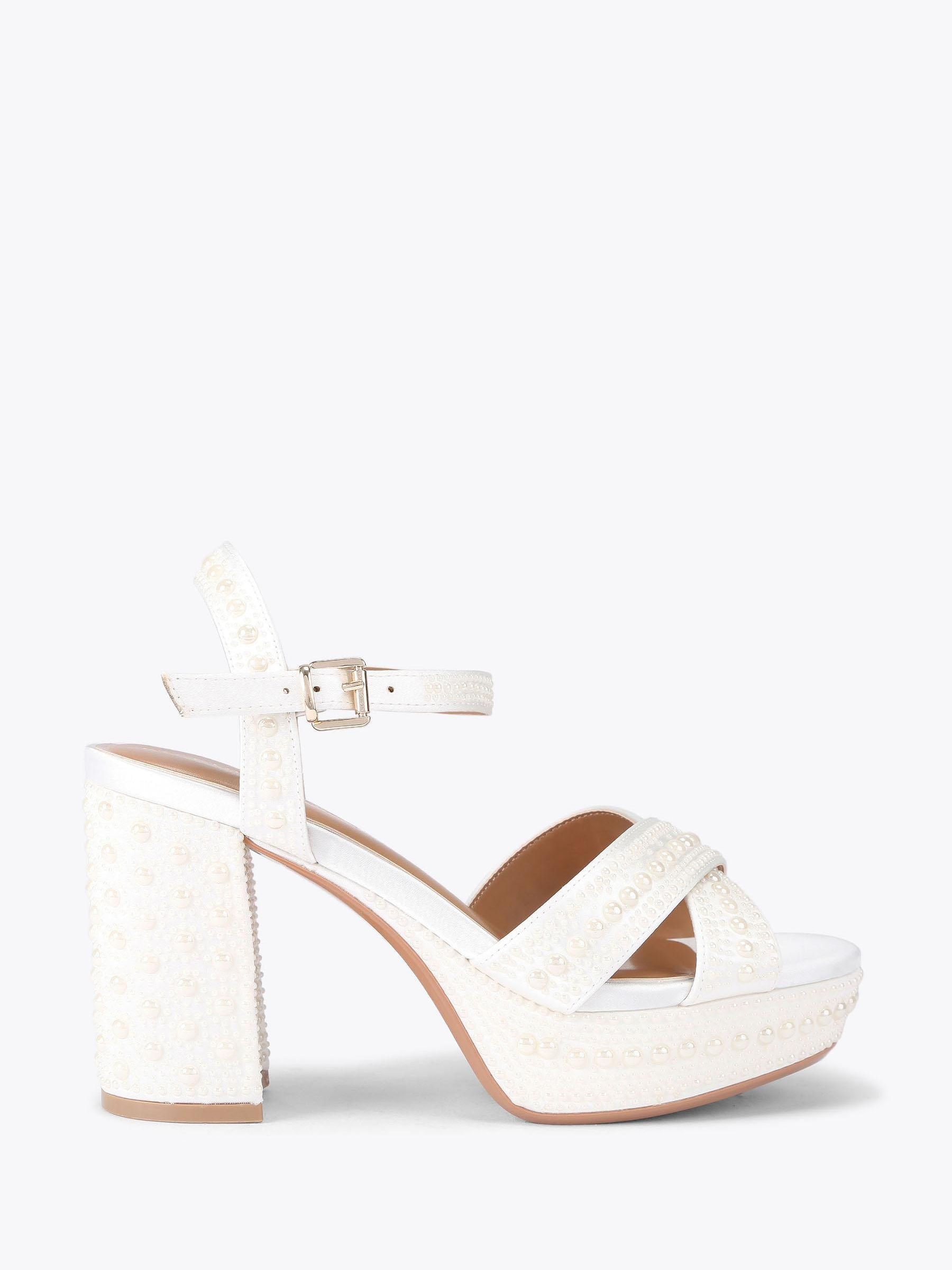 Buy KG Kurt Geiger Natural Fleur Platform Sandals from Next USA