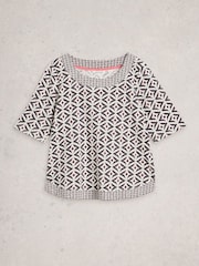 White Stuff White Weaver Jersey T-Shirt - Image 1 of 2