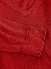 White Stuff Red Elody Linen Blend Jumper - Image 6 of 6