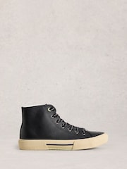 White Stuff Black Pippa Hi-Top Trainers - Image 1 of 4