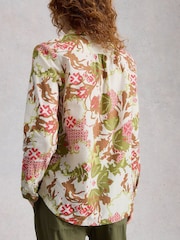 سبز - White Stuff Sophie Organic Cotton Shirt - تصویر 2 از 6