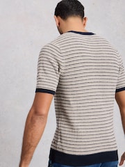 White Stuff Blue Bibury Knitted T-Shrit - Image 3 of 6