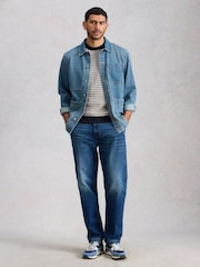 White Stuff Blue Bibury Knitted T-Shrit - Image 4 of 6