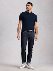 White Stuff Newport Merino Short Sleeve Polo Shirt - Imaginea 2 din 6