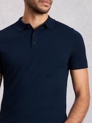 White Stuff Newport Merino Short Sleeve Polo Shirt - Imaginea 4 din 6