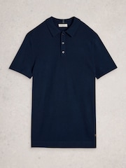 White Stuff Newport Merino Short Sleeve Polo Shirt - Imaginea 5 din 6