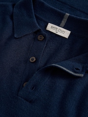 White Stuff Newport Merino Short Sleeve Polo Shirt - Imaginea 6 din 6